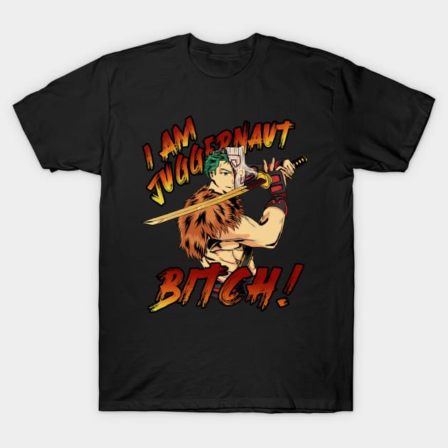 Juggernaut Dota 2 X Zoro One Piece T-Shirt by Tsal_garint